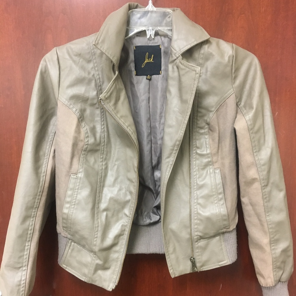 Jack by BB Dakota Leather Bomber Jacket